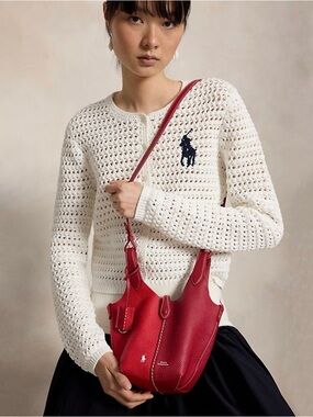 Polo Play Leather Small Tote Ralph Lauren